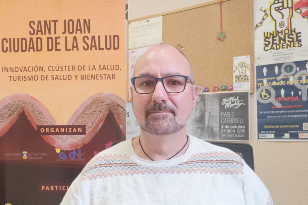 El concejal de Comercio del Ayuntamiento de Sant Joan, Antoni Manel Giner (PSOE)