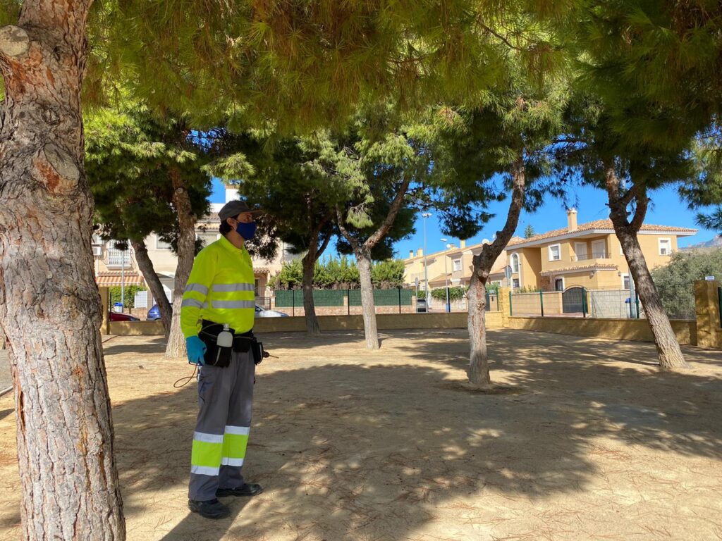  Tratamientos especiales contra la procesionaria del pino en parques y centros educativos 