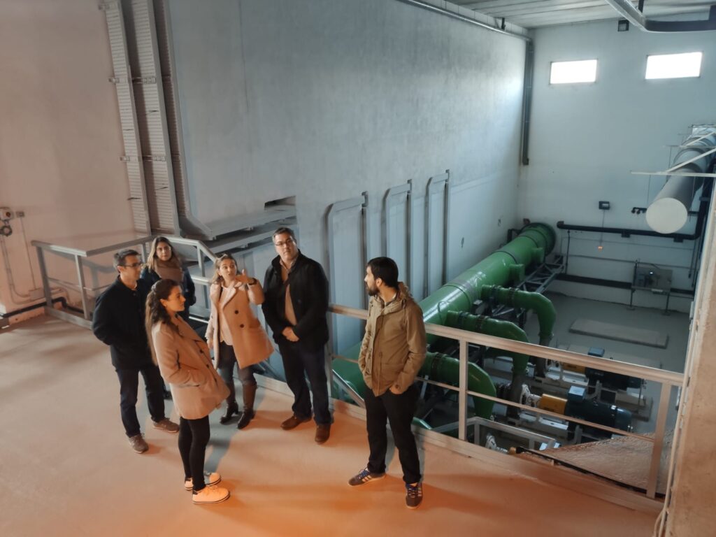 Visita de los concejales de la oposición a la Desaladora de Mutxamel