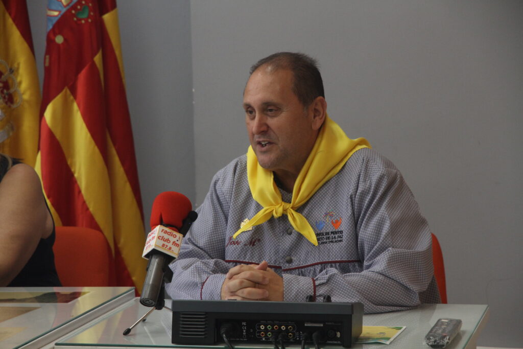 El presidente de la Junta de Penyes, José María Sánchez,